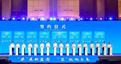 南溪区参加 苏 展新蓝图 宜 起向未来宜宾市 百日攻坚 投资推介会暨项目合作协议签署仪式